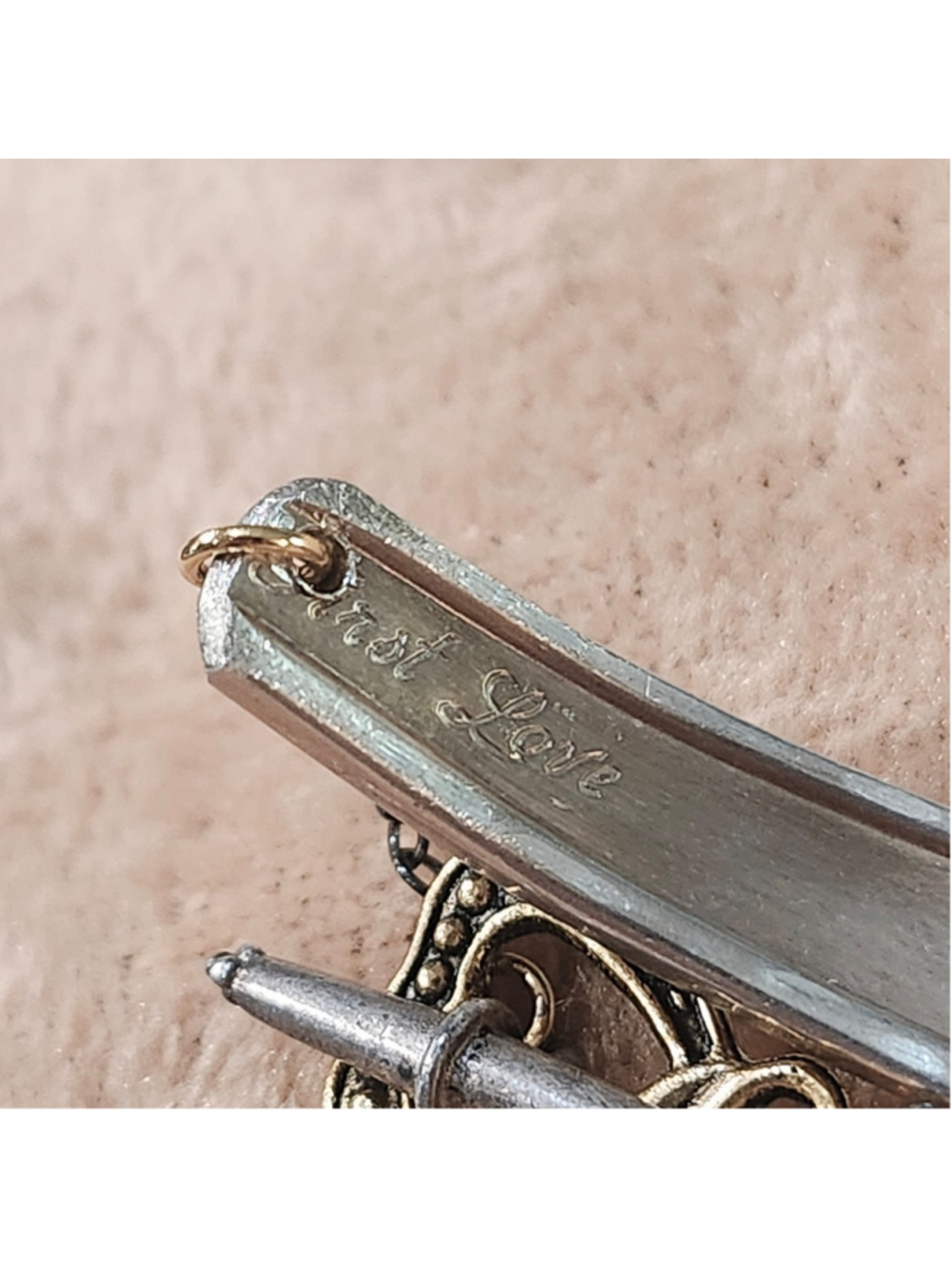 Rodgers bros First Love Silverplate Silverwear Bracelet handmade - Picture 5 of 5
